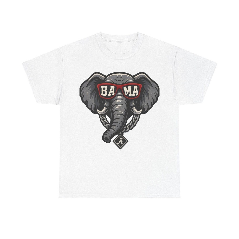 BAMA Drip T-Shirt Alabama Crimson Tide White Shirt
